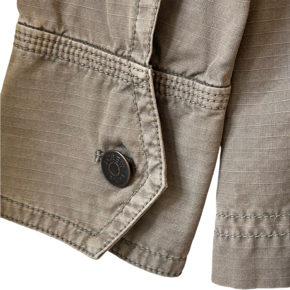 J Crew Military Style Summer Spring Fall Heritage Chino Belted Jacket - Picture 5 of 10
